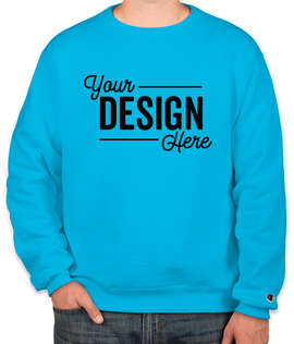 Champion Powerblend Crewneck Sweatshirt - Color: Blue Lagoon