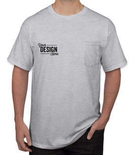Canada - Gildan Ultra Cotton Pocket T-shirt - Color: Ash