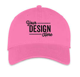 Otto Cap Garment Washed Baseball Hat - Color: Neon Pink