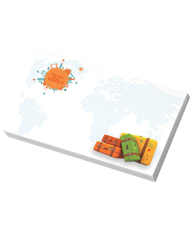 Full Color Souvenir Sticky Note - 5" x 3" - 25 sheets/pad (Case of 500)