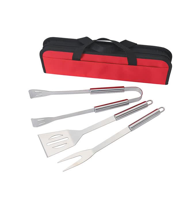 3-Piece BBQ Set with Case
