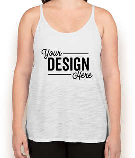 Bella + Canvas Women's Flowy Tank - Color: White Slub