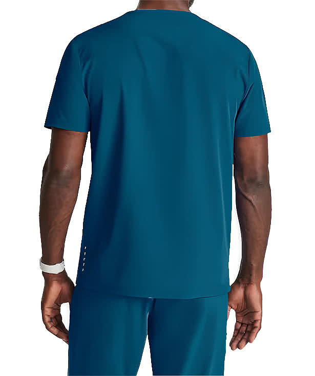 Barco One Velocity Two-Pocket Recycled V-Neck Scrub Top - Printed