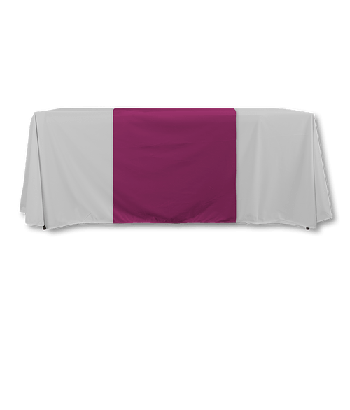 Full Color 28" LazerLine Table Runner in Mulberry