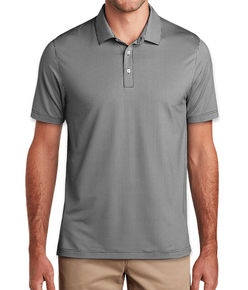 Sample - Port Authority Gingham Polo - Black - Size S