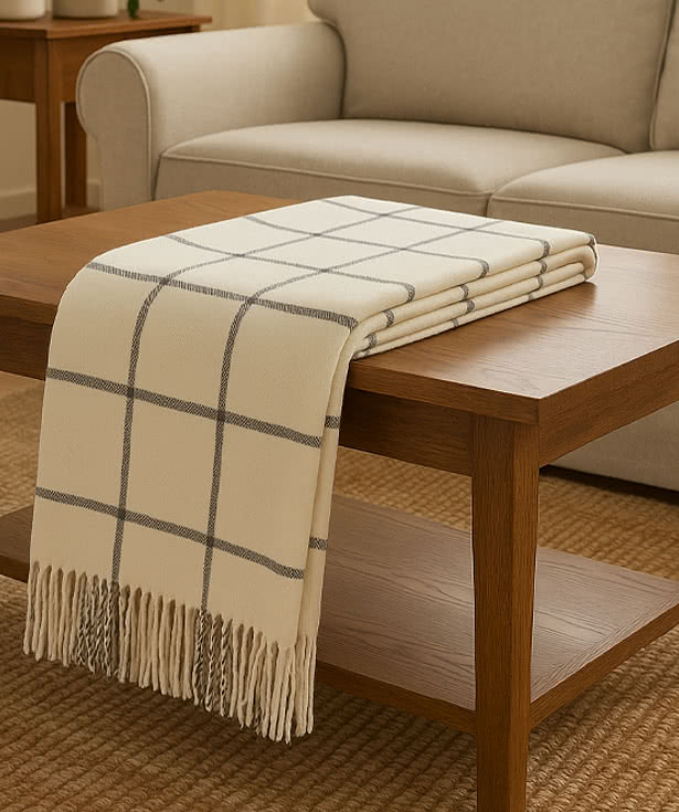 Charleston Fringed Throw Blanket