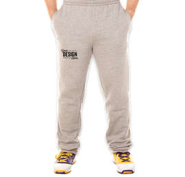 Russell Athletic Cotton Rich Open Bottom Sweatpants - Color: Medium Grey Heather