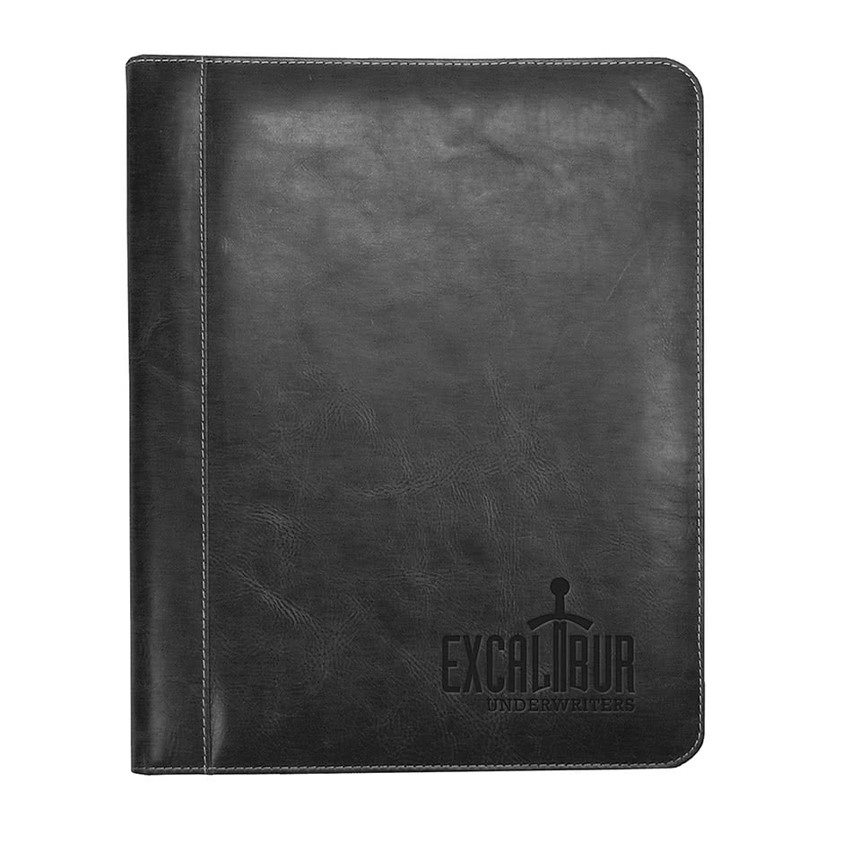 Debossed Andrew Philips Westbridge Leather Padfolio