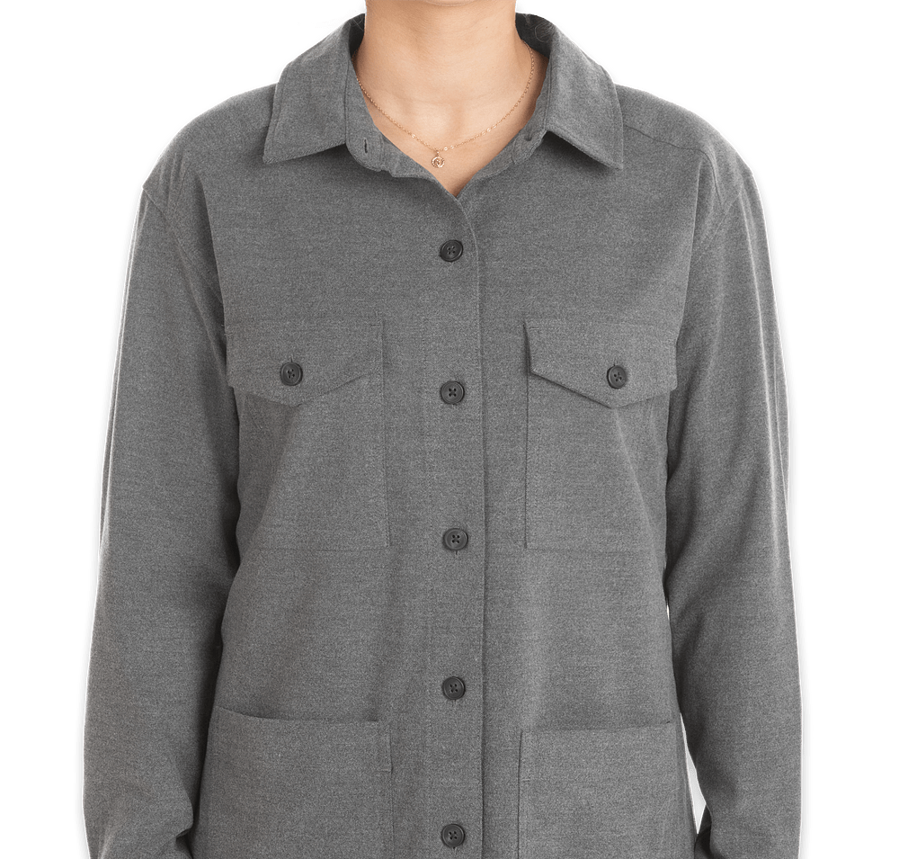 Mercer+Mettle Women’s Twill Long Sleeve Shirt Jacket-default