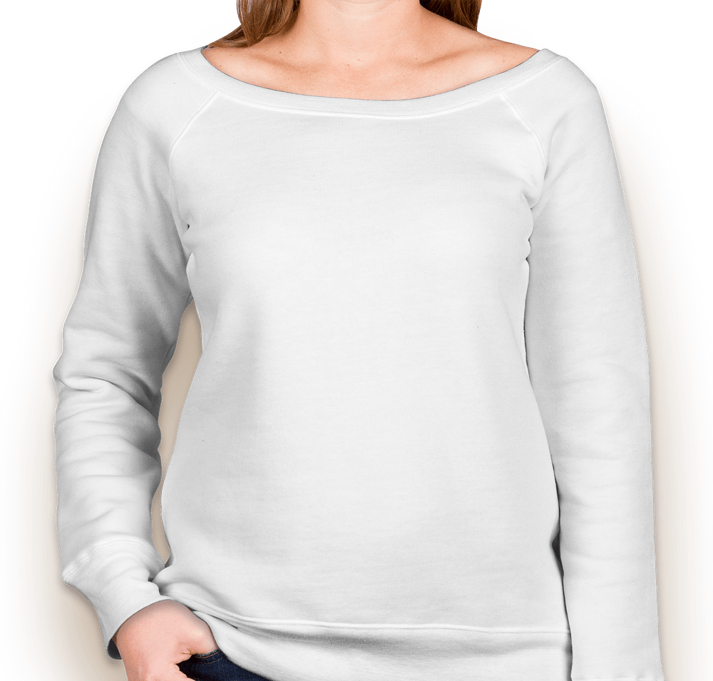 Bella + Canvas Women's Tri-Blend Wide Neck Sweatshirt-default