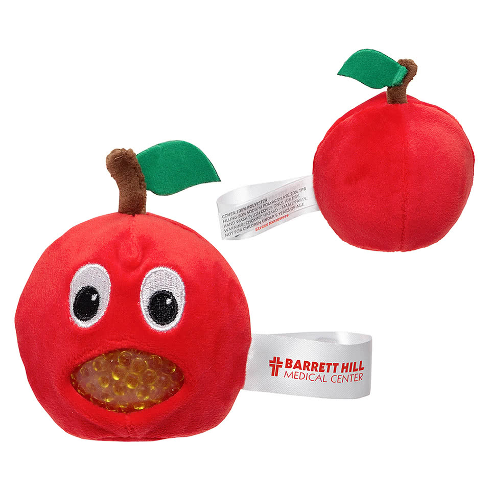 Stress Busters Apple Plush Gel Stress Reliever