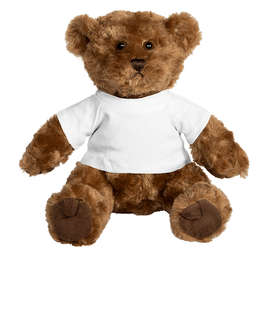10" Traditional Brown Bear - Color: Brown Bear / White T-shirt