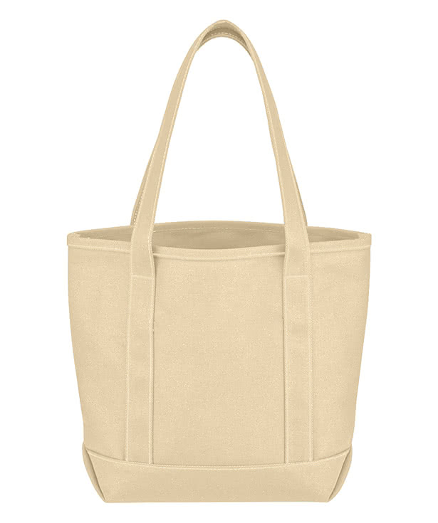 Medium Cotton Canvas Pocket Tote Bag