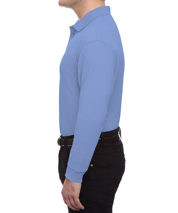 Blue Generation BLU-X-DRI Snag Resistant Long Sleeve Polo - Printed