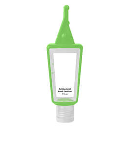 1 oz. Hand Sanitizer in Silicone Holder - Color: Lime