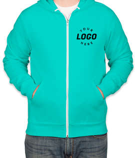 Bella + Canvas Ultra Soft Zip Hoodie - Color: Teal