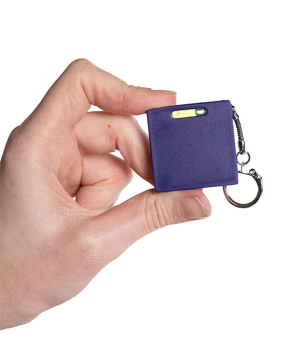 Full Color Square Level Tape Measure Keychain