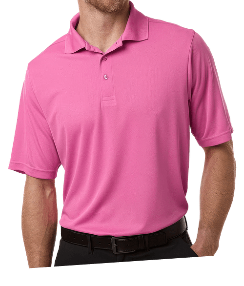 Core 365 Nova UPF 50+ Performance Pique Polo - Printed in Charity Pink