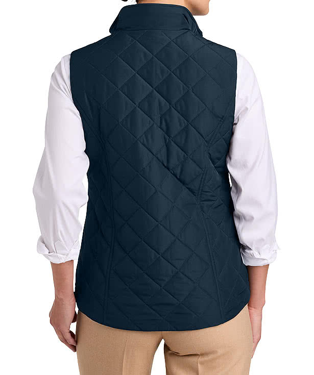 Custom Brooks Brothers Women's Diamond Quilt Insulated Vest
