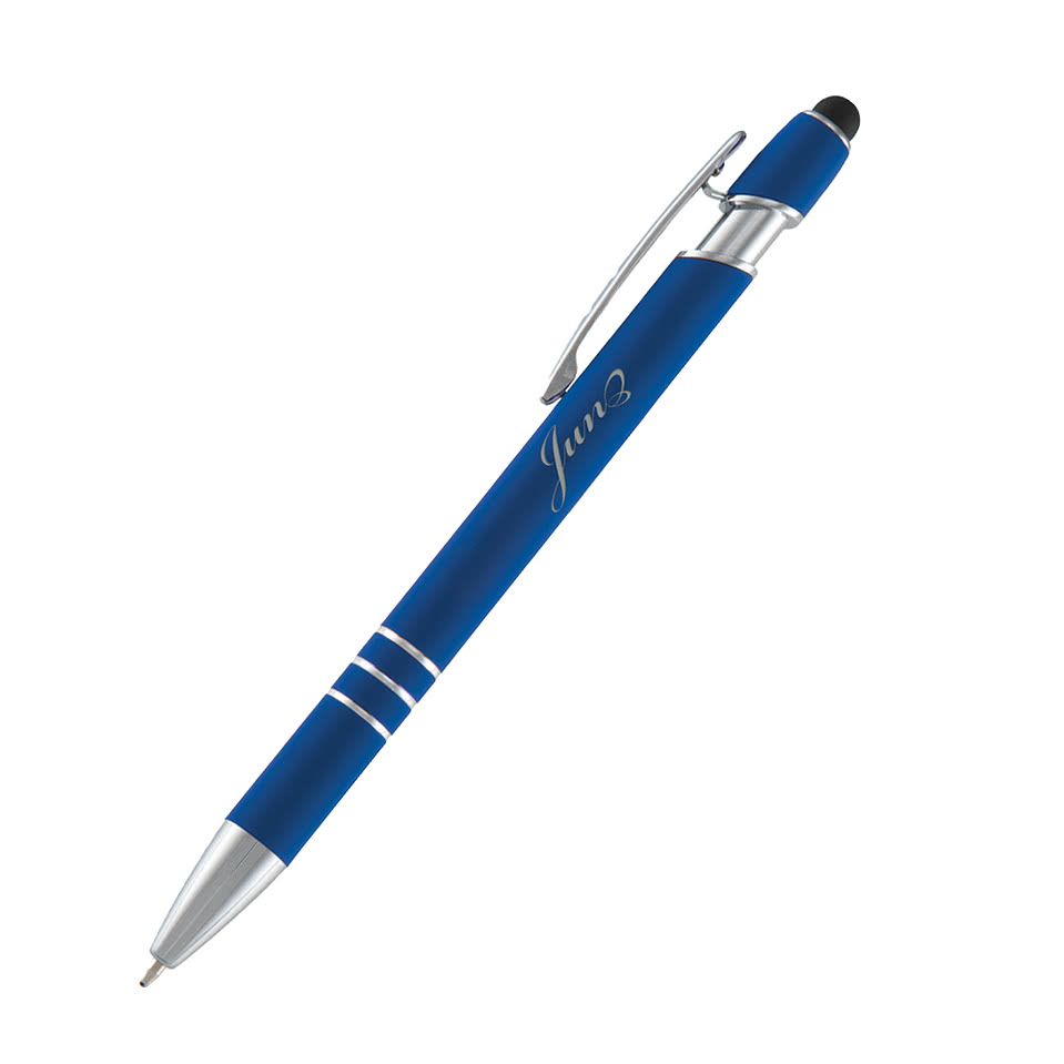Laser Engraved Ander Incline Stylus Pen (black ink)