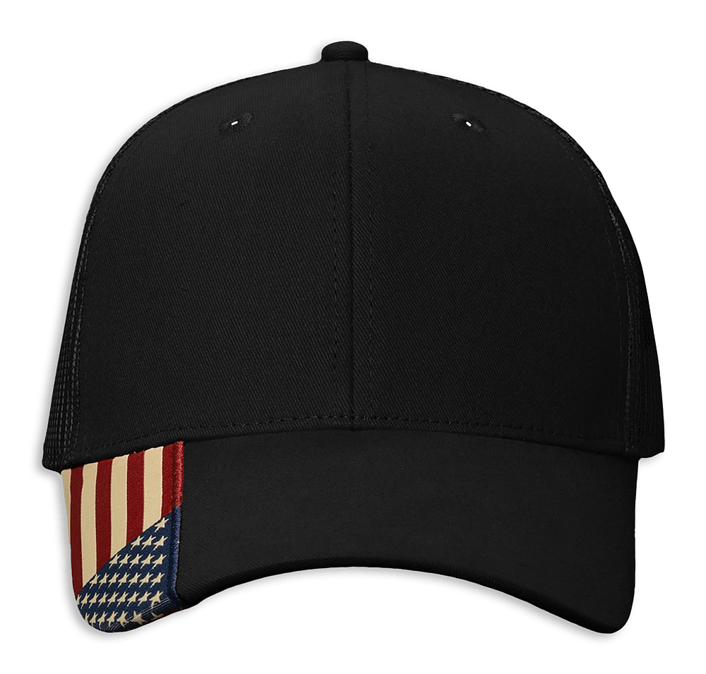 Kati USA Flag Snapback Trucker Hat-default