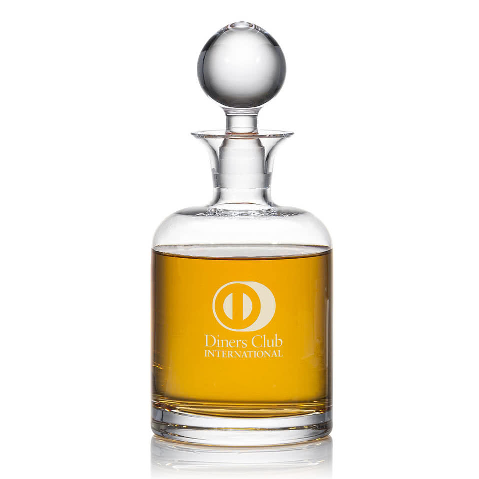 Laser Etched 33 oz. Franca Decanter with Lid