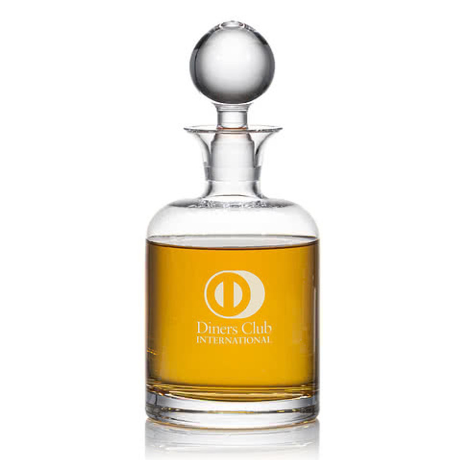 Laser Etched 33 oz. Franca Decanter with Lid in Clear