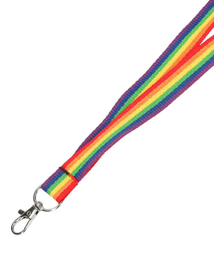 Recycled Polyester Rainbow Lanyard