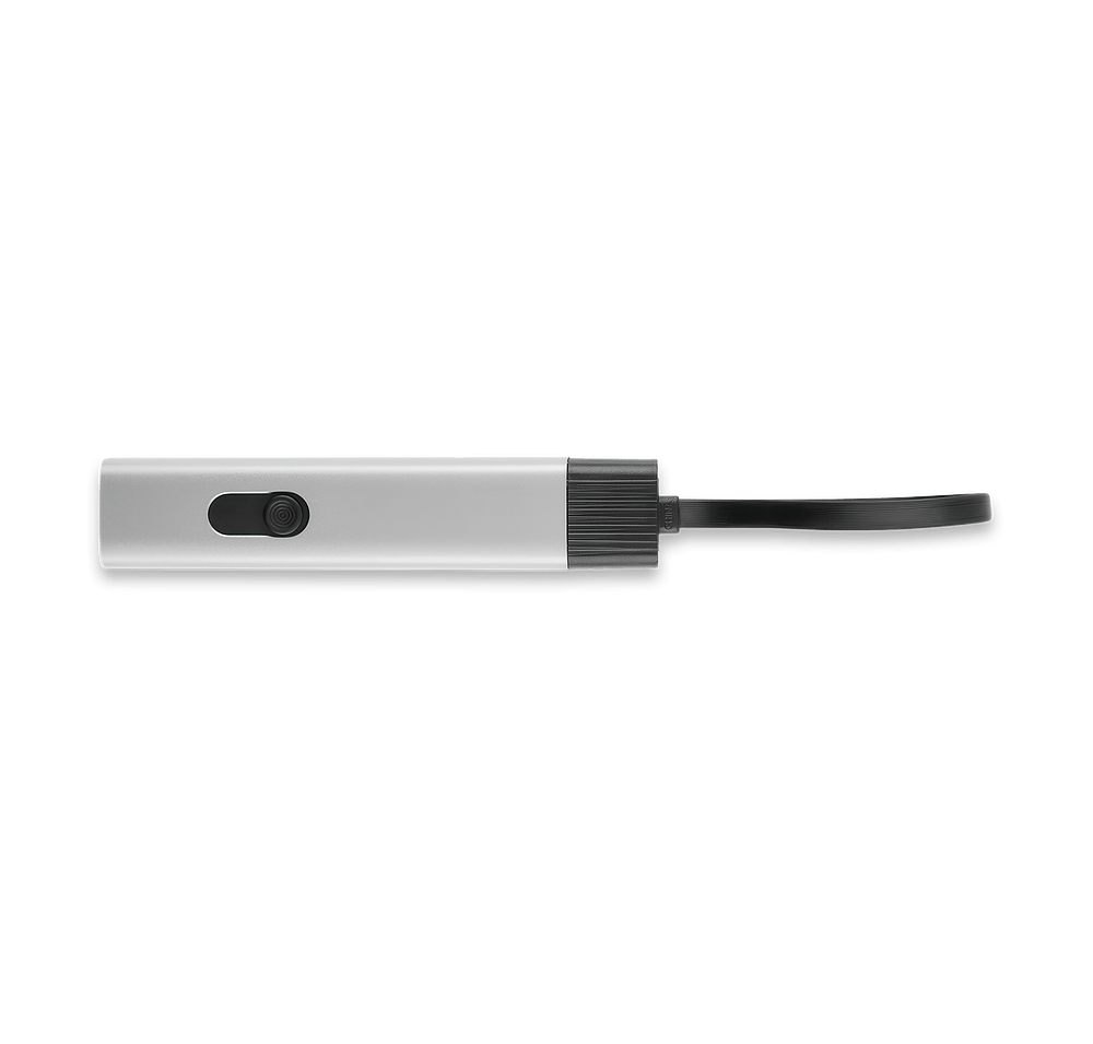 Recycled Aluminum Retractable Travel Charging Cable-default