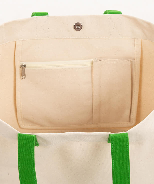 Large Gusseted Patterned Bottom Tote