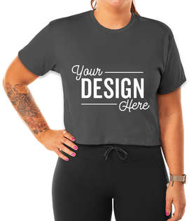 Next Level Women's Ideal Crop T-shirt - Color: Dark Grey