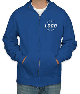 Jerzees Nublend 50/50 Zip Hoodie - Color: Royal