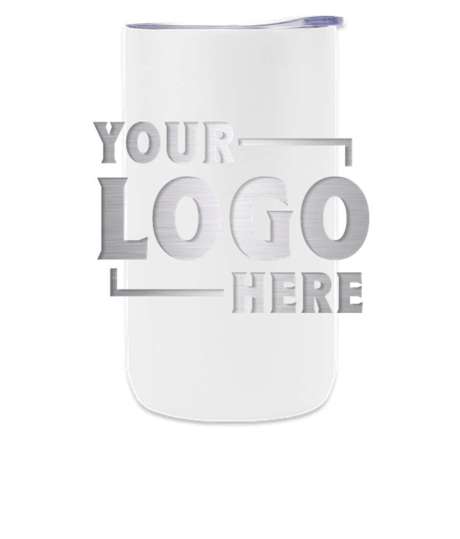 Laser Engraved 12 oz. 4-In-1 Insulated Can Cooler in WHITE