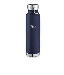 Laser Engraved 22 oz. Thor Copper Vacuum Insulated Water Bottle - Color: Navy
