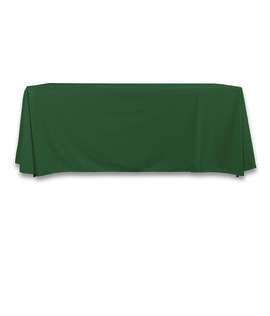 Full Color 6' LazerLine Throw Tablecloth - Color: Hunter Green