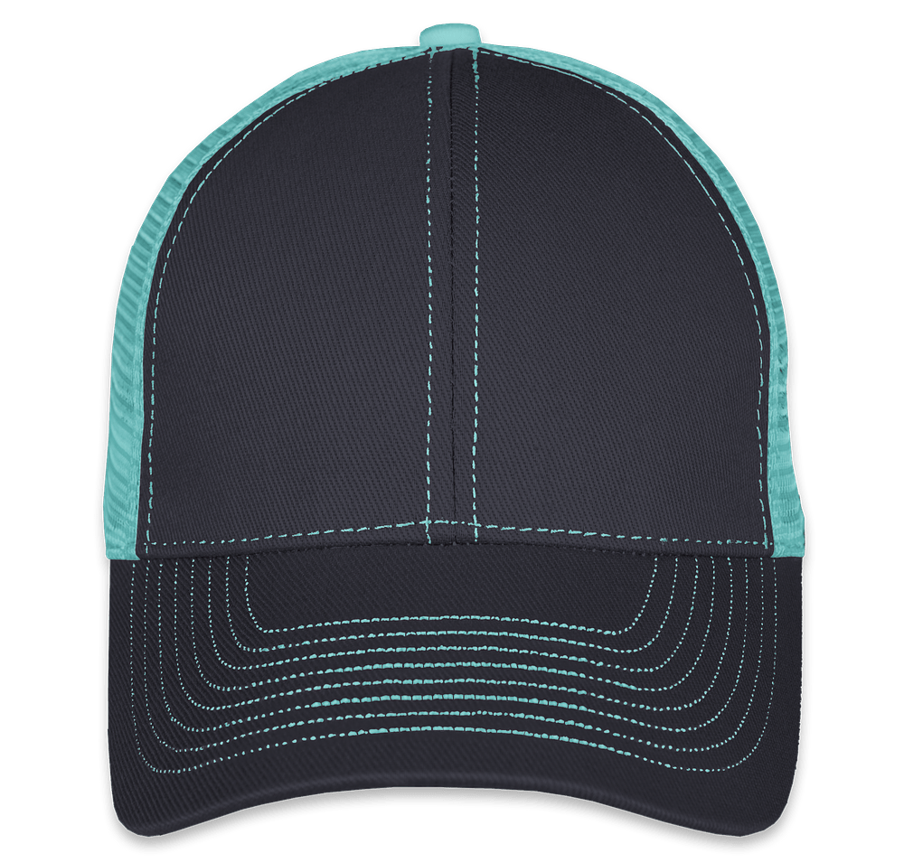 Mega Cap Contrast Stitch Trucker Hat-default