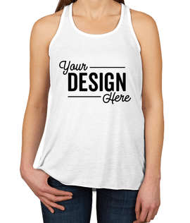 Canada - Bella + Canvas Women's Flowy Racerback Tank - Color: White