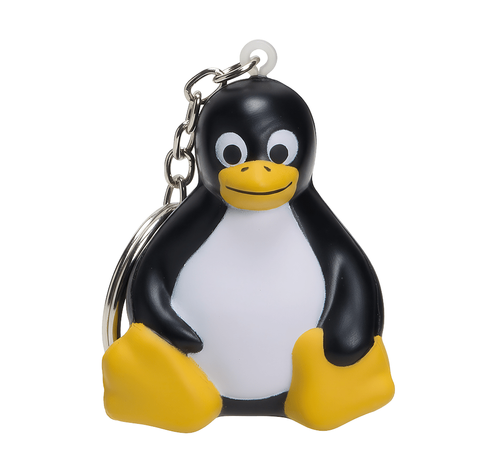 Sitting Penguin Stress Reliever Key Chain-default