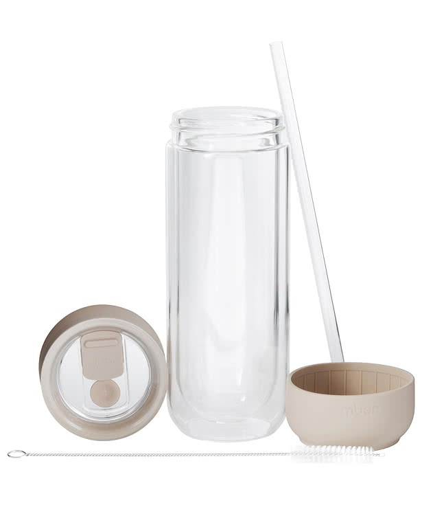Ember 16 oz. Cold Glass Tumbler with Straw