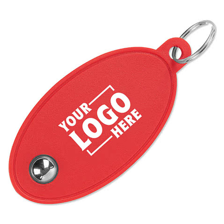 Rolling Ball Fidget Keychain and Stress Reliever in White