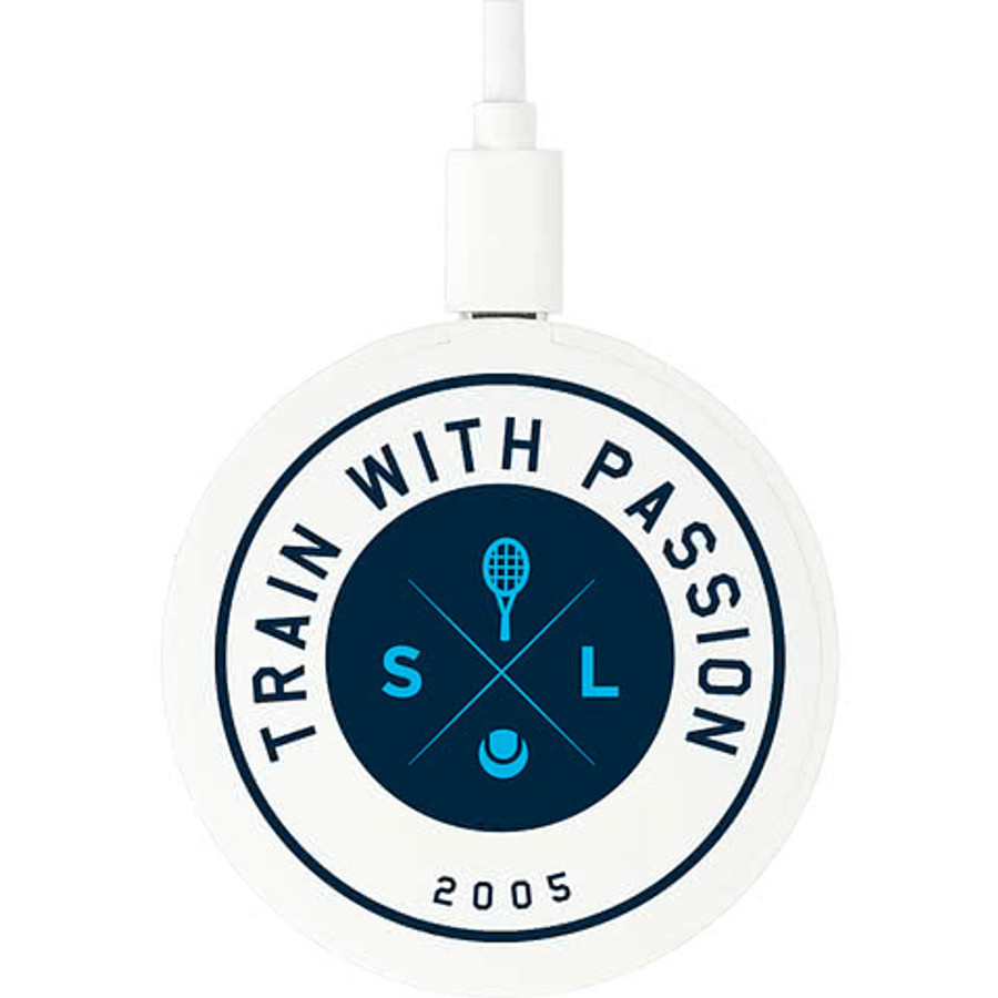 Recycled MagClick Fast Portable Wireless Charging Pad in White