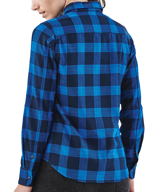 Stormtech Women's Logan Snap Front Plaid Long Sleeve Shirt