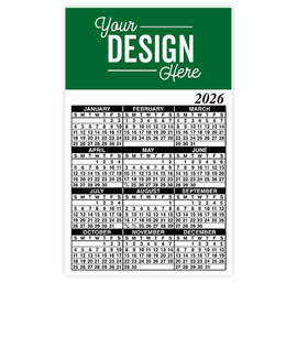 Full Color Calendar Magnet - .019" - Color: Kelly Green