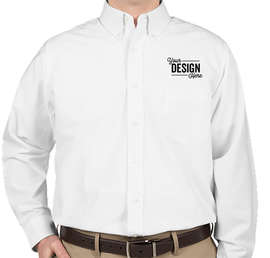 Ultra Club Wrinkle-Free Oxford Dress Shirt - Color: White