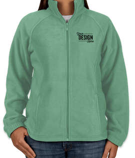 Harriton Women's Full Zip Fleece Jacket - Color: Dill