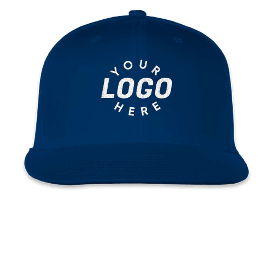 Flexfit On Field Flat Bill Baseball Hat in Royal Blue