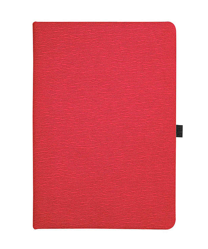 Debossed Leeman Roma Hard Cover Notebook with Phone Pocket