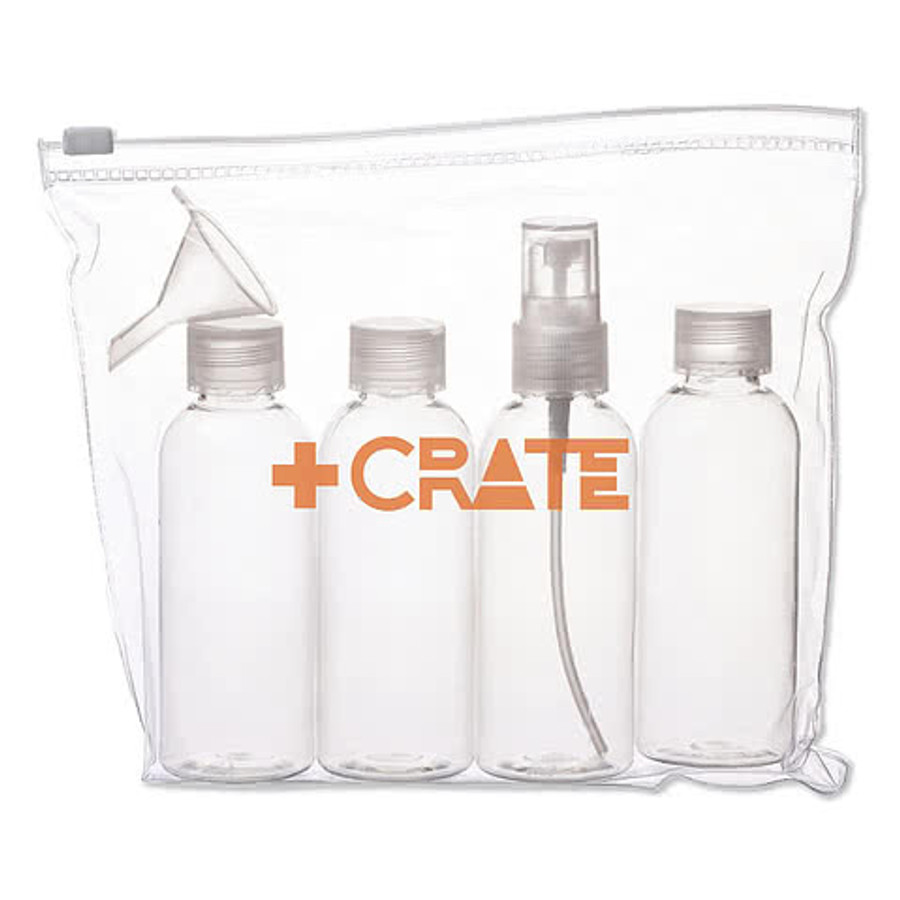 Reusable Bottle Carry-On Travel Kit in Clear