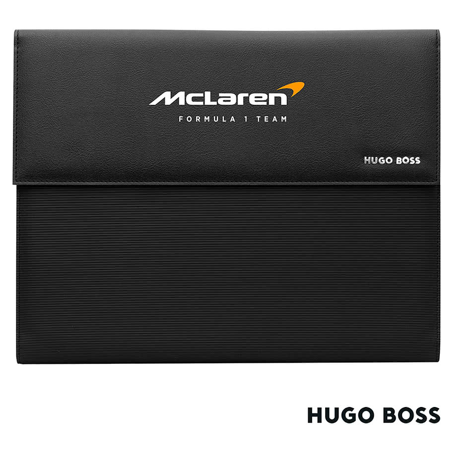 Hugo Boss Pinstripe A4 Padfolio