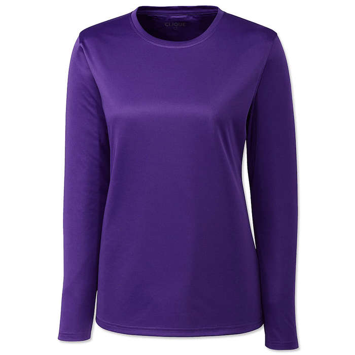 Clique by Cutter & Buck Women's Spin Eco UPF 50 Long Sleeve Performance Shirt